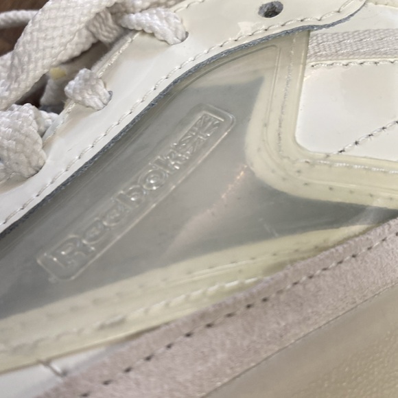 Cardi B translucent Reebok runners white shiny - Picture 6 of 6